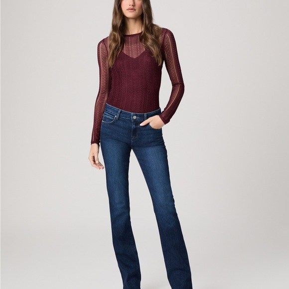 PAIGE Manhattan Cambre Blue Women's Boot Cut Jeans; Size 30.
